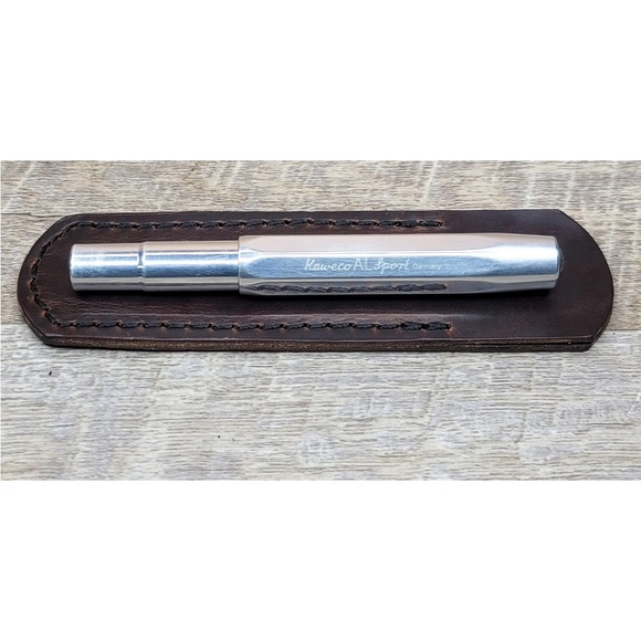 Handcrafted Horween Chromexcel Leather Case for Kaweco SPORT AL Pen *NO PEN - Picture 11 of 12